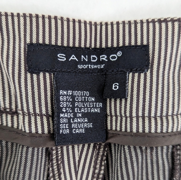 vintage 00's Sandro pinstripe trousers - Picture 7 of 10